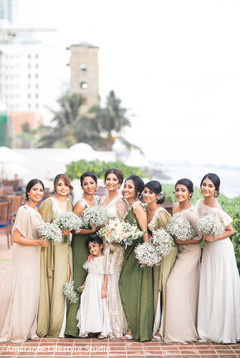 Capture of the maharani and her bridesmaids prior to the ceremony Capture of the maharani and her bridesmaids prior to the ceremony