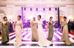 Beautiful bridesmaids perform a choreography for the Indian couple Beautiful bridesmaids perform a choreography for the Indian couple