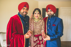 Lovely indian bride having a family moment Lovely indian bride having a family moment
