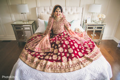 Indian bride glowing in her wedding attire. Indian bride glowing in her wedding attire.