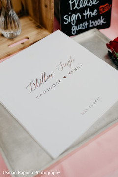 Lovely guestbook dedicated to the Indian bride and groom Lovely guestbook dedicated to the Indian bride and groom