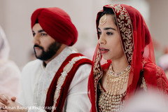 Indian couple during the beginning of the ceremonies. Indian couple during the beginning of the ceremonies.