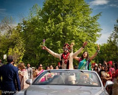 Indian groom's baraat procession. Indian groom's baraat procession.