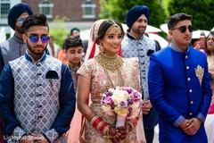 Indian bride about to walk down the aisle Indian bride about to walk down the aisle
