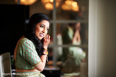 Indian bride getting ready for her reception Indian bride getting ready for her reception