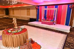 Magnificent Indian pre-wedding sangeet decor. Magnificent Indian pre-wedding sangeet decor.