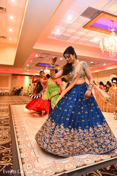 Maharani during the garba pre-wedding celebration capture. Maharani during the garba pre-wedding celebration capture.