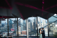 Indian couple with amazing view of the city Indian couple with amazing view of the city