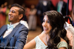 Beautiful maharani smiling with the Indian groom Beautiful maharani smiling with the Indian groom
