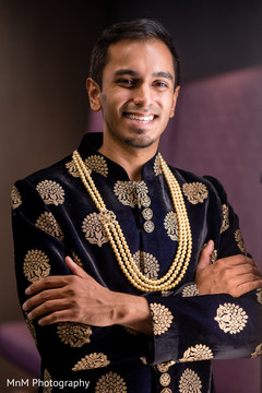 Details of sherwani worn by the Indian groom Details of sherwani worn by the Indian groom