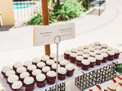 Dreamy velvet cupcakes wait for the Indian wedding guests Dreamy velvet cupcakes wait for the Indian wedding guests