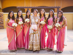 Sweet indian bridesmaids posing for photo shoot Sweet indian bridesmaids posing for photo shoot