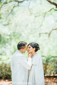 Tender Indian bride and groom shot. Tender Indian bride and groom shot.