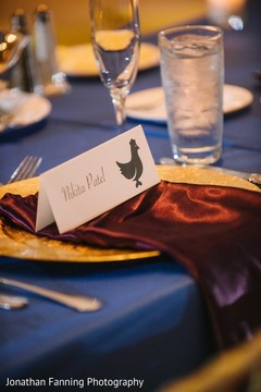 Personalized table card on wedding reception table capture. Personalized table card on wedding reception table capture.