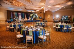 Unique Indian wedding reception table setup. Unique Indian wedding reception table setup.