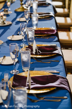 Unique Indian wedding reception table setup. Unique Indian wedding reception table setup.