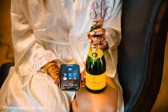 Indian bride calling to celebrate. Indian bride calling to celebrate.