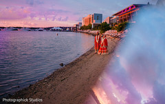 Beach side indian wedding photo shoot. Beach side indian wedding photo shoot.
