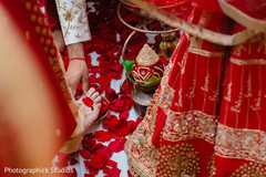 Indian groom's capture during the Saptapadi ceremony. Indian groom's capture during the Saptapadi ceremony.