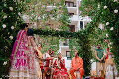 Indian couple during wedding ceremony ritual. Indian couple during wedding ceremony ritual.