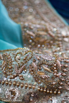 Marvelous Indian bride ghunghatembroidery.