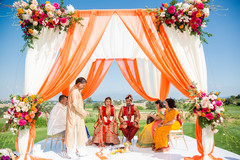 Colorful indian wedding mandap Colorful indian wedding mandap