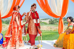 Indian couple during seven steps Indian couple during seven steps