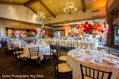 Wonderful Indian wedding reception table setup. Wonderful Indian wedding reception table setup.