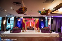 Colorful venue design for the Indian wedding rituals Colorful venue design for the Indian wedding rituals