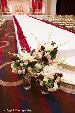 Decoration details of the Indian wedding aisle Decoration details of the Indian wedding aisle