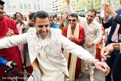 Indian guests enjoying the baraat as the ceremony comes closer Indian guests enjoying the baraat as the ceremony comes closer