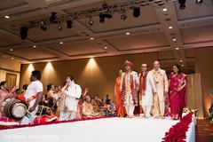 Indian groom makes his grand entrance along with music Indian groom makes his grand entrance along with music