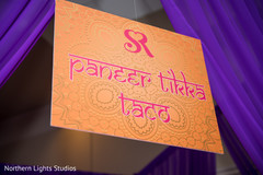 Indian sangeet food sign closeup capture. Indian sangeet food sign closeup capture.
