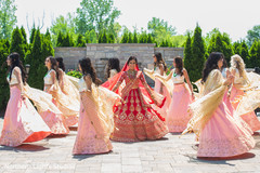 Sweet Indian bride and bridesmaids posing for photo. Sweet Indian bride and bridesmaids posing for photo.