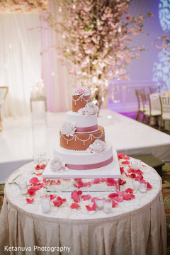 Detail of the Indian wedding cake at the reception Detail of the Indian wedding cake at the reception