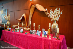 Indian couple's lovely pictures in display at the venue Indian couple's lovely pictures in display at the venue