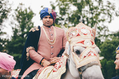 Indian groom riding baraat horse Indian groom riding baraat horse
