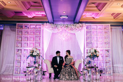 Fabulous indian couple at their wedding reception stage Fabulous indian couple at their wedding reception stage