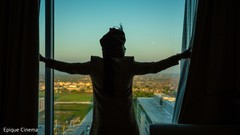 Indian groom looking out the window Indian groom looking out the window