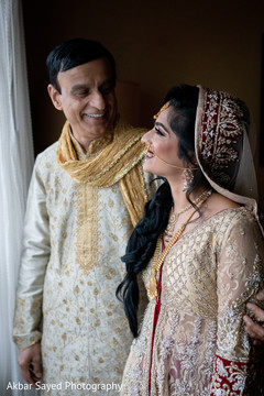 Maharani and her father have a tender moment prior to the ceremony Maharani and her father have a tender moment prior to the ceremony