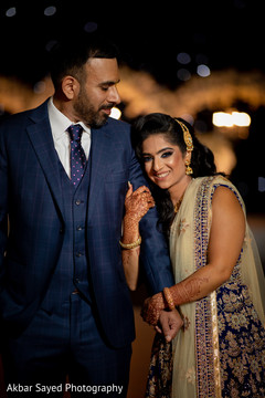 Lovely capture of the Indian newlyweds outdoors Lovely capture of the Indian newlyweds outdoors