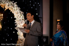 Maharani's father delivering a speech for the Indian newlyweds Maharani's father delivering a speech for the Indian newlyweds