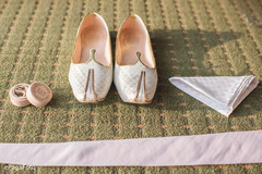 Elegant Indian groom's wedding ceremony accessories. Elegant Indian groom's wedding ceremony accessories.