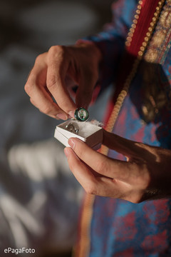 Closeup capture Indian wedding Cuff Buttons . Closeup capture Indian wedding Cuff Buttons .