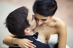 Indian couple have a tender moment during the photo shoot Indian couple have a tender moment during the photo shoot