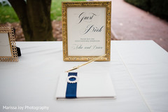 Shot of the lovely guest book at the Indian wedding reception Shot of the lovely guest book at the Indian wedding reception