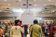 This Indian bride is carried in on a beautiful palanquin This Indian bride is carried in on a beautiful palanquin