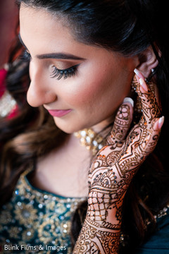 Lovely Indian bride with her mehndi art capture. Lovely Indian bride with her mehndi art capture.