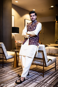 Elegant Indian groom posing for photo. Elegant Indian groom posing for photo.