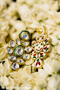 Detail of bridal jewelry used by the maharani Detail of bridal jewelry used by the maharani